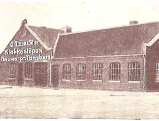 Bygging av støperiet i 1925
