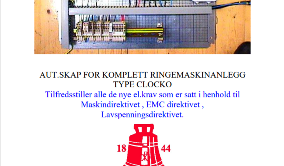 Aut. Skap Clocko For Nye Direktiv (forsidebilde)