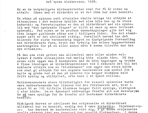 Kirketårnets Hensikt, Olav Platou (1958) (forsidebilde)